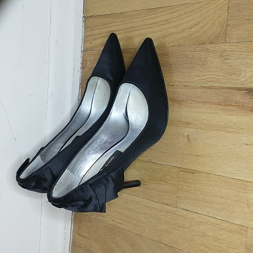 Nina "Quenna" black pumps with bow in the back - Picture 2 of 11